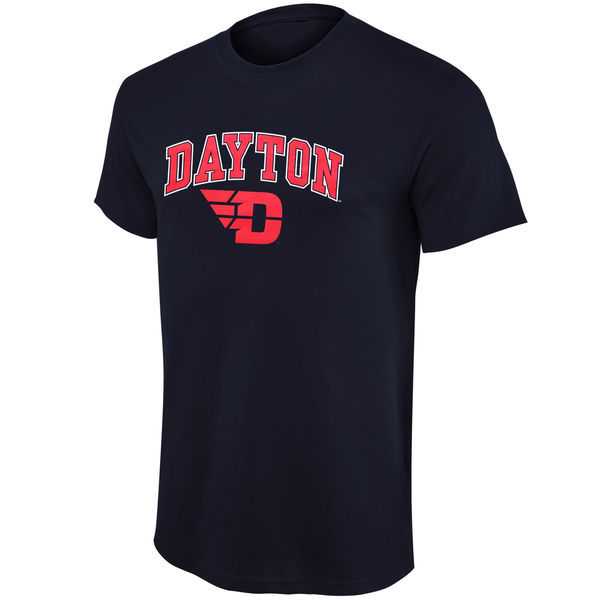 Dayton Flyers Mid Size Arch Over Logo WEM T-Shirt - Navy Blue,We sell and wholesale Dayton Flyers Mid Size Arch Over Logo WEM T-Shirt - Navy Blue on line form chian!